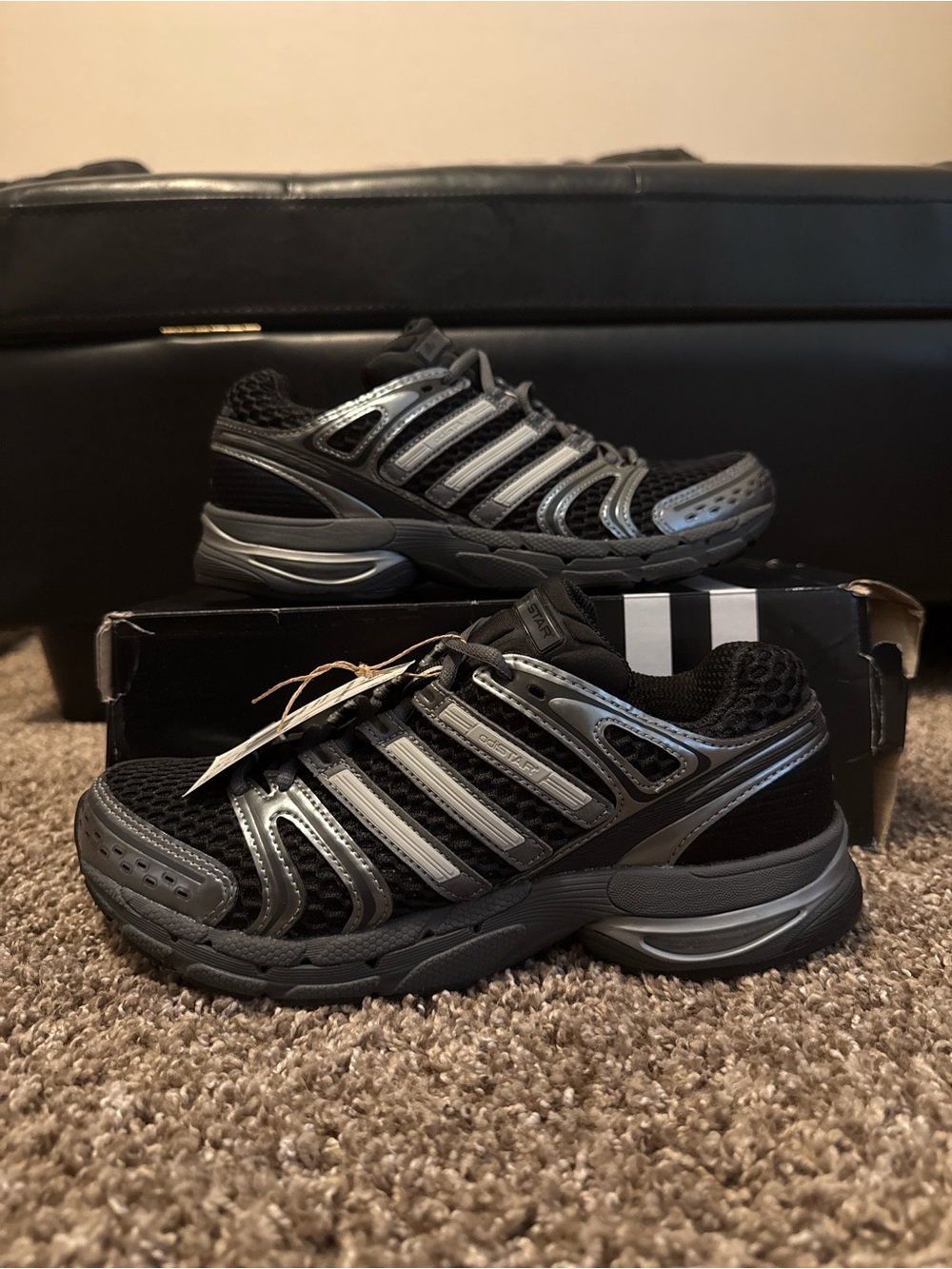 Women’s Adistar Control 5 Black Athletic Sneakers